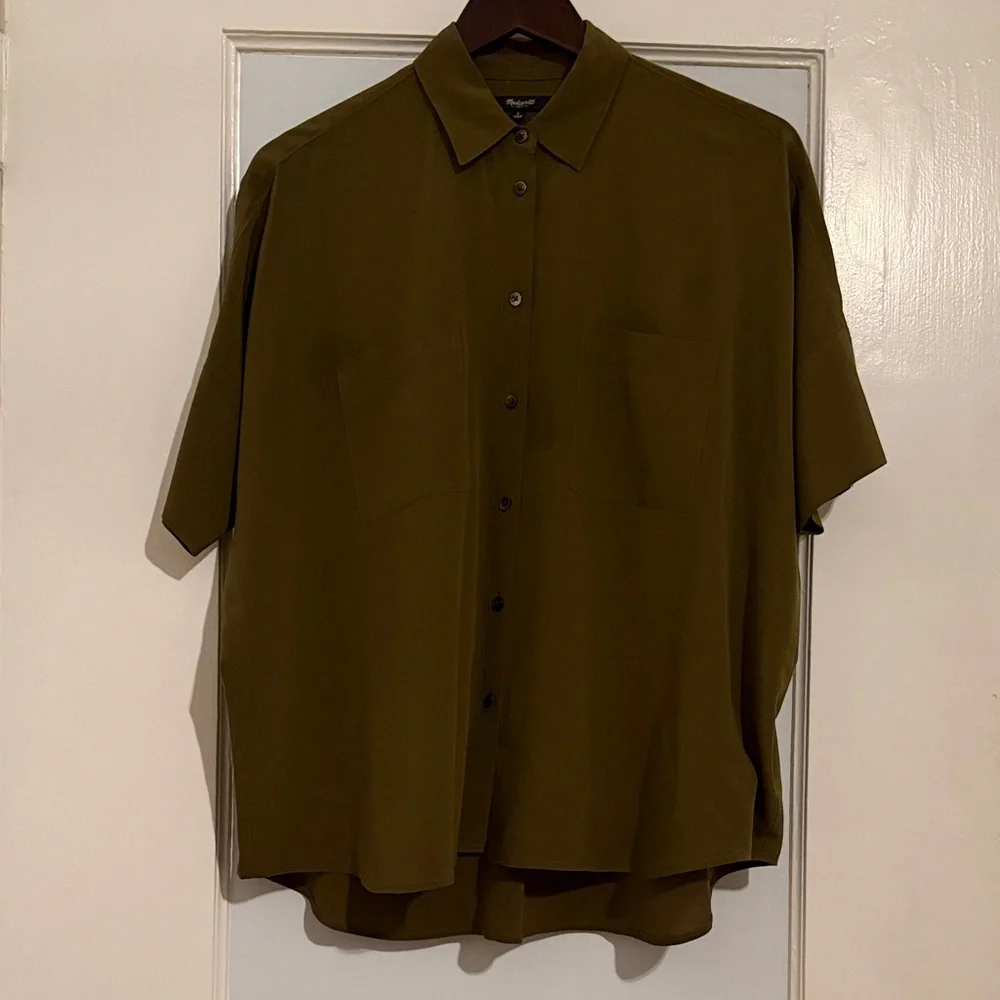 Madewell Silk Courier Shirt - Picture 3 of 5